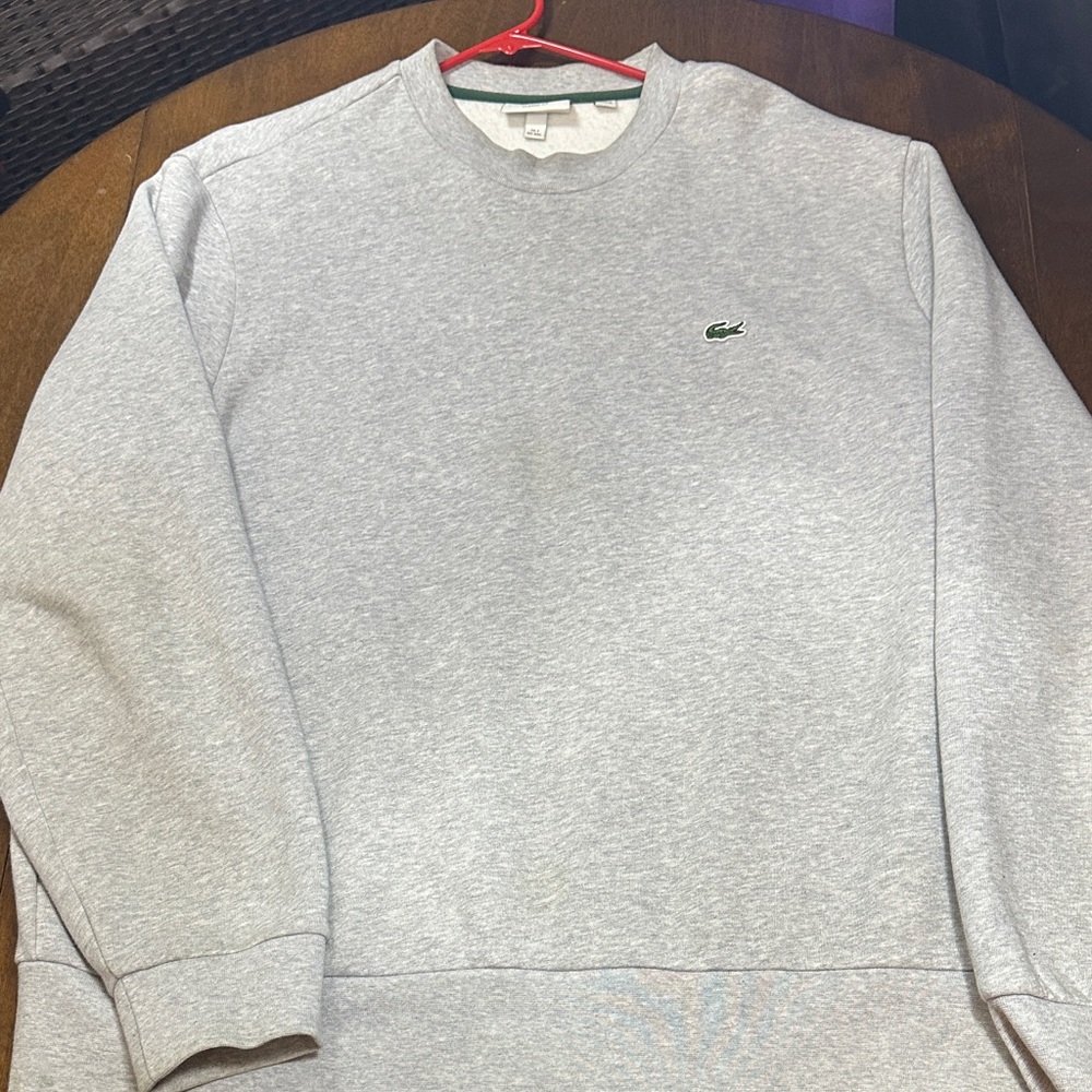 Lacoste Men's Light Gray Crewneck Sweater